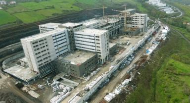 Samsun Şehir Hastanesi'nin kaba inşaatı yüzde 96'ya ulaştı