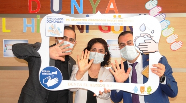 5 Mayıs Dünya El Hijyeni Gününde temizliğe dikkat çektiler