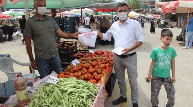 Alanya'da pazar yerleri kontrollü bir şekilde açıldı