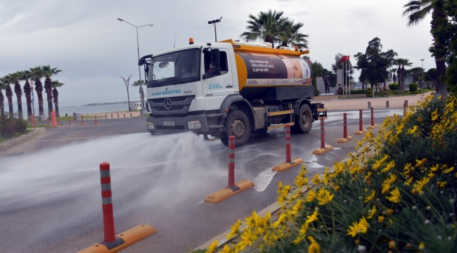 Aliağa Belediyesinden bayram temizliği