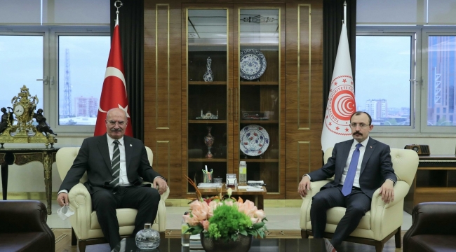 ATO heyetinden Bakan Muş'a "hayırlı olsun" ziyareti