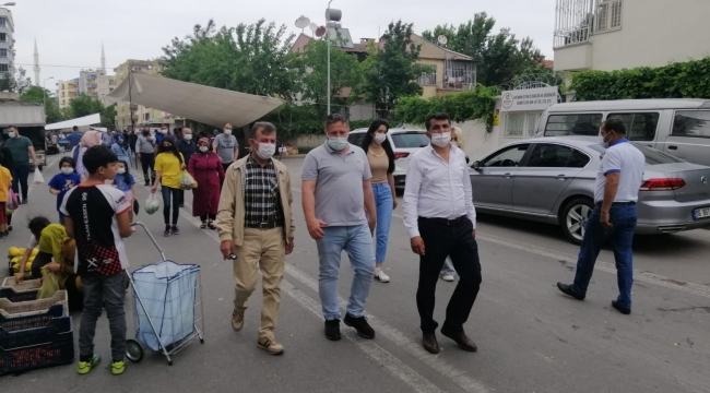 Batman'da semt pazarları pandemi koşularında açıldı