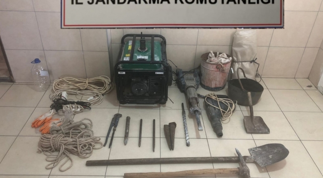Birinci derece sit alanında kaçak kazıya jandarmadan suçüstü