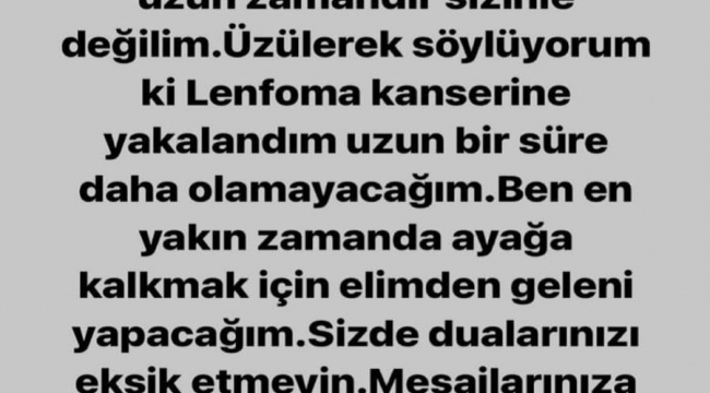 Boğaç Aksoy lenf kanserine yakalandı