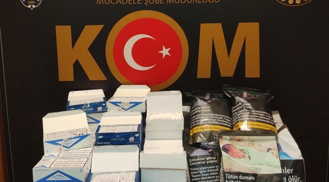 Çanakkale'de kaçak tütün operasyonu