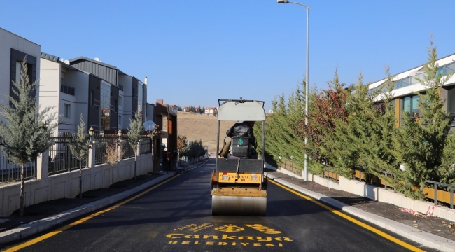 Çankaya Belediyesi asfalt sezonunu başlattı