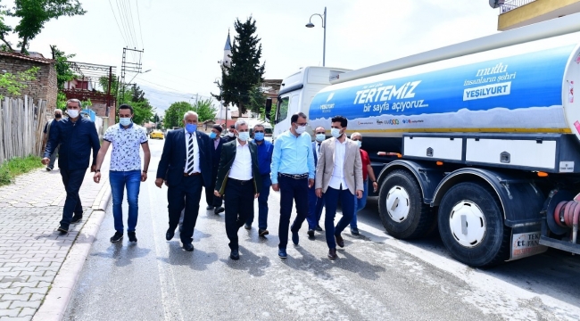 Çınar, temizlik hizmetlerini inceledi