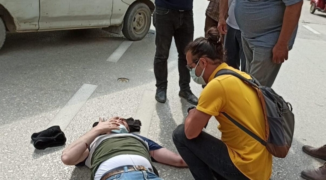 Doktordan yaralıya ilk müdahale