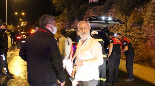 Eski Milletvekili Süleyman Bölünmez alev alev yanan araçtan canını zor kurtardı
