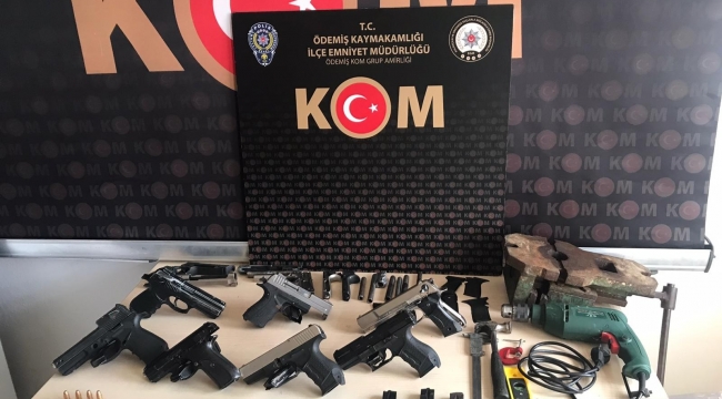 Evini silah imalathanesine çeviren şüpheli yakalandı