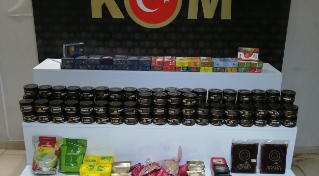 Hatay'da 85 kilo kaçak nargile tütünü ele geçirildi