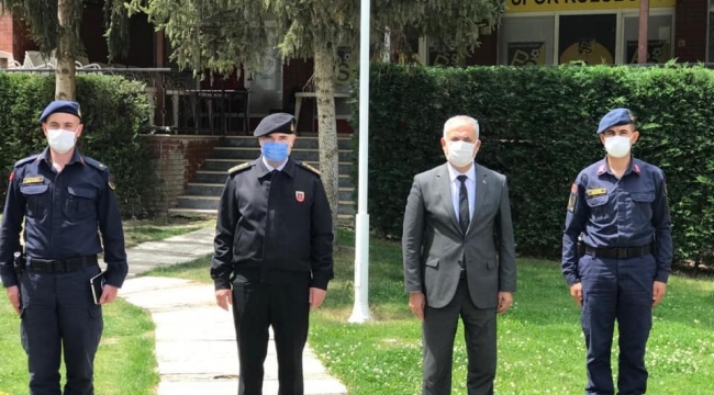 il Jandarma Komutanı Sandal'dan Başkan Yaman'a ziyaret