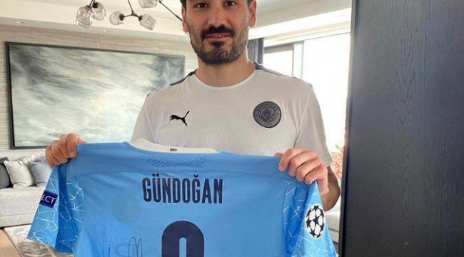 İlkay Gündoğan SMA hastası Aysima bebek için imzalı forma gönderdi