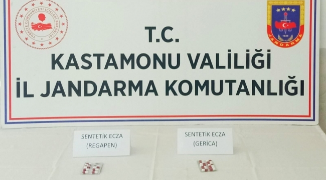 İnebolu'da uyuşturucu hap ele geçirildi