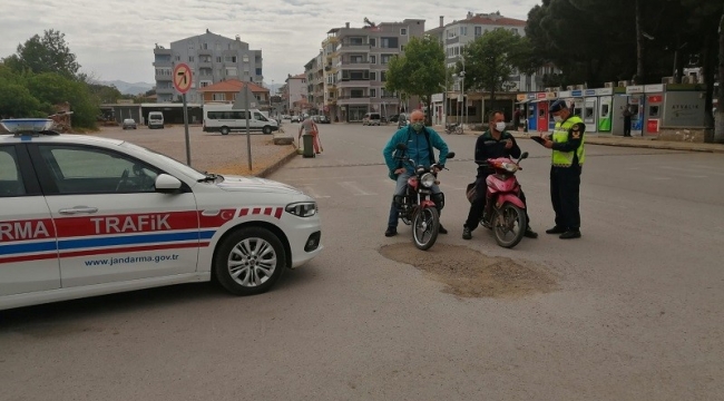 Jandarmadan bin 606 motosiklet ve traktöre denetleme
