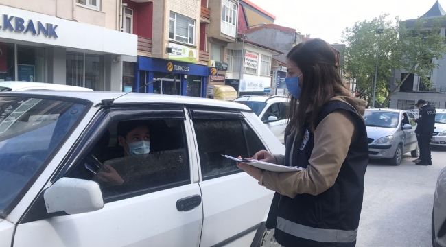 Kapanmada dışarıda olan sürücüler tek tek durduruldu