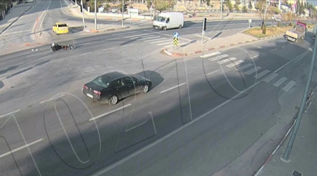 Karaman'da trafik kazaları şehir polis kamerasına yansıdı