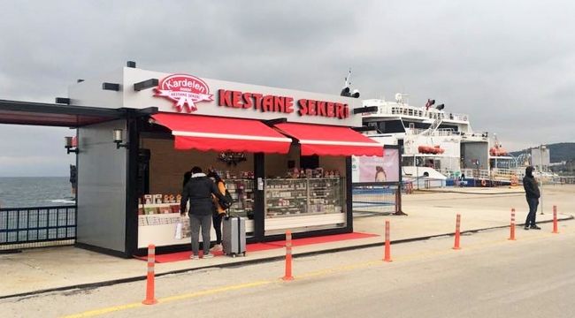 Kardelen Kestane Şekeri Güzelyalı İDO iskelesinde