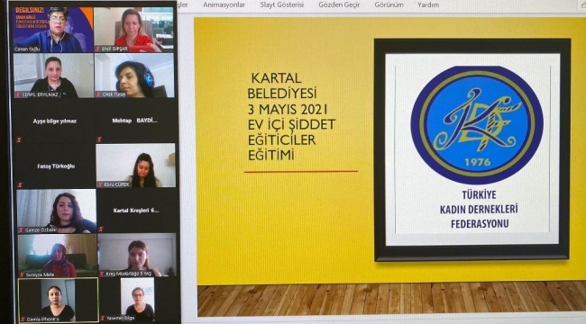 Kartal'da kreş öğretmenlerine yönelik "Ev İçi Şiddet Eğiticiler Eğitimi" semineri düzenlendi