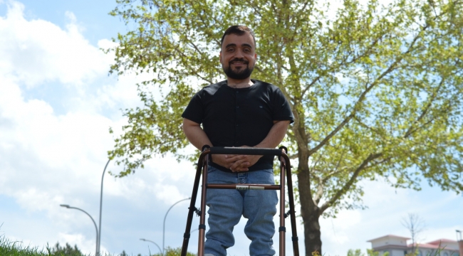 Kemikleri kırılsa da umutları sağlam