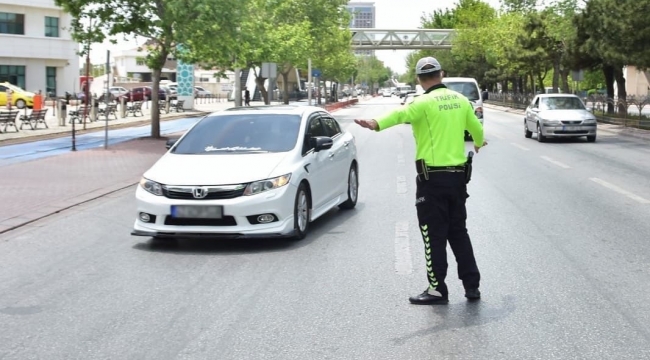 Konya'da 2 bin 124 sürücüye ceza