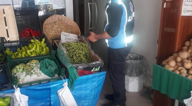 Manavlar denetlendi, salgın uyarı hatırlatıldı