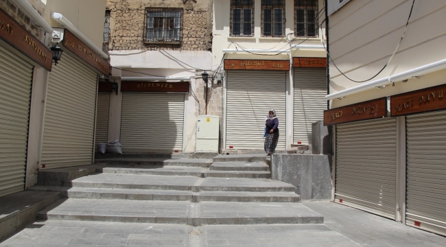 Mardin'de kapanmanın 9'uncu gününde sessizlik sürüyor