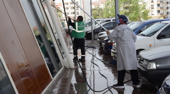 Otogarda bahar temizliği