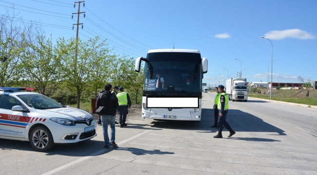Sandıklı'da jandarma ve polisten drone destekli denetim