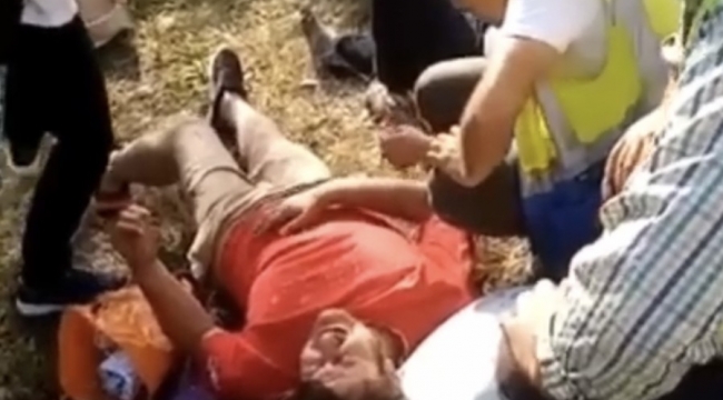 Şarampole yuvarlanan araçta can pazarı: 5 yaralı