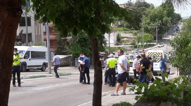 Şiddetli yağış sonrası motosiklet sürücüsü yaralandı