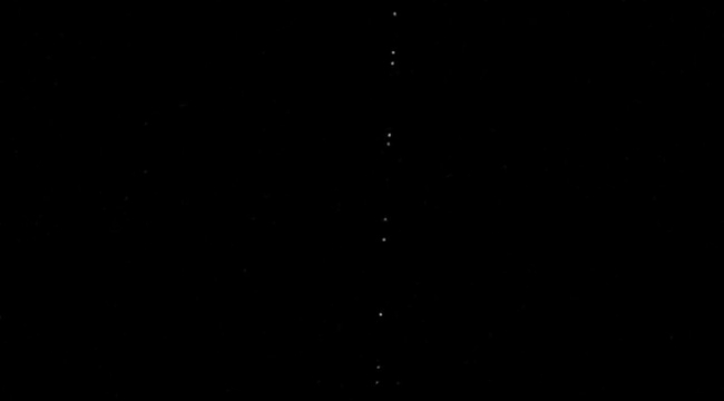 Starlink uyduları Siverek semalarında görüntülendi
