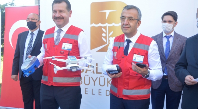 Su faturaları drone ile kesildi