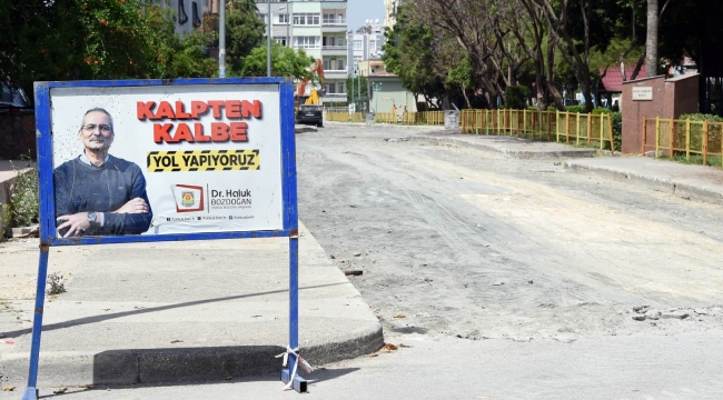 Tarsus'ta tam kapanmada yol çalışmalarına hız verildi
