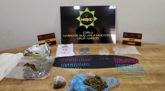 Tekirdağ'da uyuşturucu operasyonu: 3 gözaltı