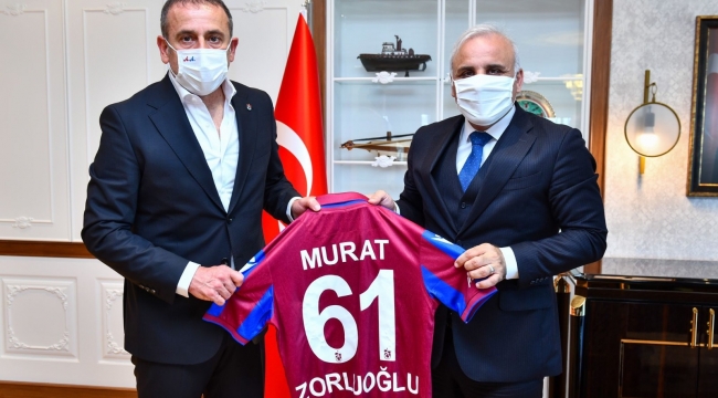 Trabzonspor Teknik Direktörü Avcı'dan Başkan Zorluoğlu'na ziyaret
