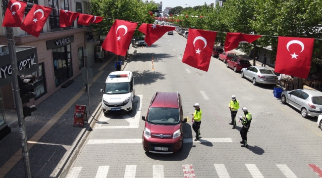 Trafik haftası pandemi kuralları çerçevesinde kutlandı