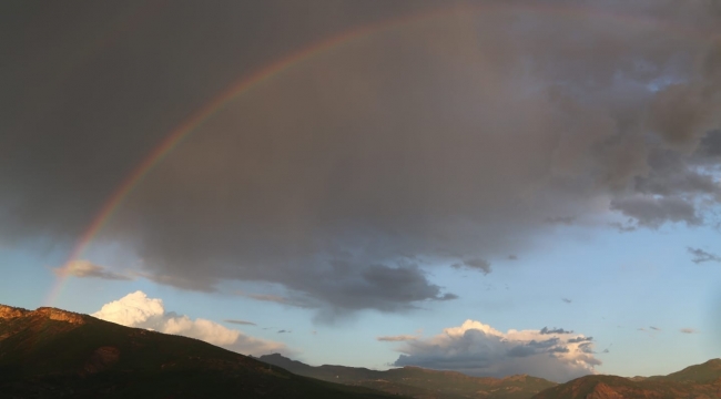 Tunceli'de gökkuşağı renk kattı