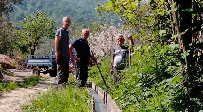Turan Mahallesi sulama kanalı hizmete girdi