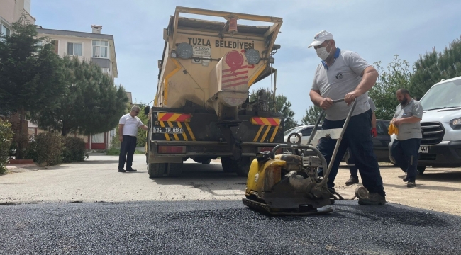 Tuzla Belediyesi alt yapı ve asfalt çalışmalarına hız verdi