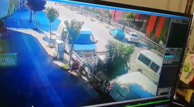 Bursa'da ölümden kıl payı kurtuldu, o ânlar kameraya yansıdı