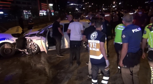 Bursa'daki kontrol noktasında aracın çarpması sonucu yoğun bakıma alınan polis memurunun durumu iyiye gidiyor