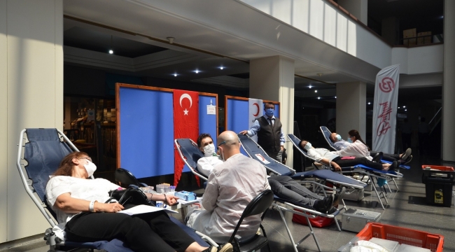 BUTTİM sakinleri kan bağışı için seferber oldu