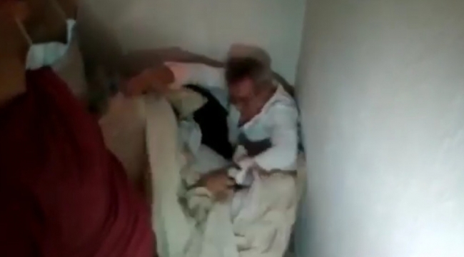 Çuvalların altına saklanan şahıs böyle yakalandı