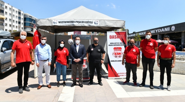DASKUT'tan deprem standı