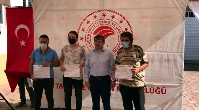 Mudanyalı arıcılar sertifikalarını aldı