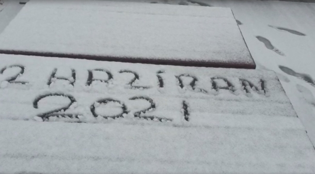 Uludağ'da haziran ayında kar sürprizi