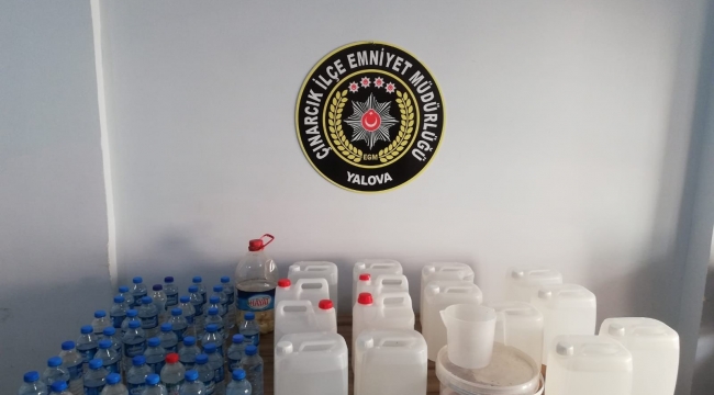 Yalova'da kaçak alkol operasyonu