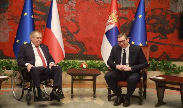 Çekya Cumhurbaşkanı Zeman'dan Sırbistan'a veda ziyareti