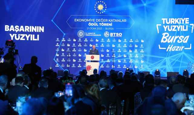 Cumhurbaşkanı Erdoğan, BTSO Ekonomiye Değer Katanlar Ödül Töreni'nde konuştu: (1)